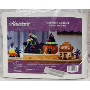 Herrschners Halloween Village ll Plastic Canvas Kit